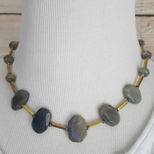 New  Lucky Brand Stone Collar Necklace